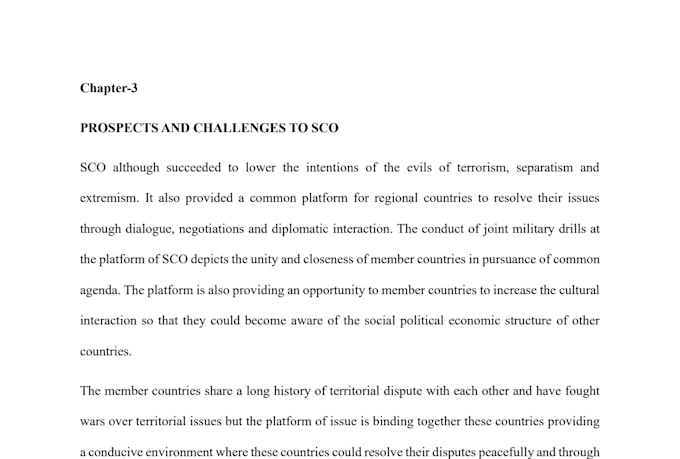 write international relations or politics article